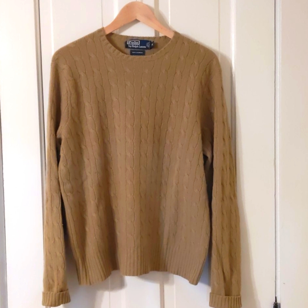 Polo  Cashmere! cable sweater🧑‍🎄